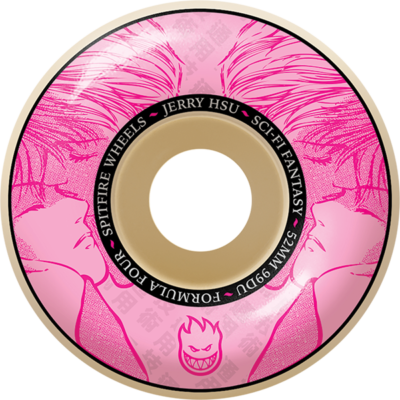 Spitfire F4 99a Hsu Sci-Fi 52mm Natural/Pink Skateboard Wheels