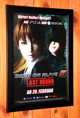 Dead or Alive 5 Last Round PS4 Xbox One Rare Small Promo Poster