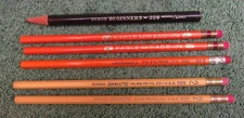 NOS ASSORTED VINTAGE PENCILS - DIXON, EAGLE, RUWE, FLARE TOTAL 6