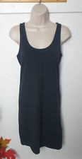 ONLY Ladies Size M Black Sleeveless Funky Zip Back Bodycon Dress 