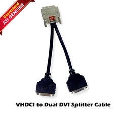 Lot x 2 New ATI FireMV 2400 VHDCI to Dual DVI Splitter Cable 6111020400G