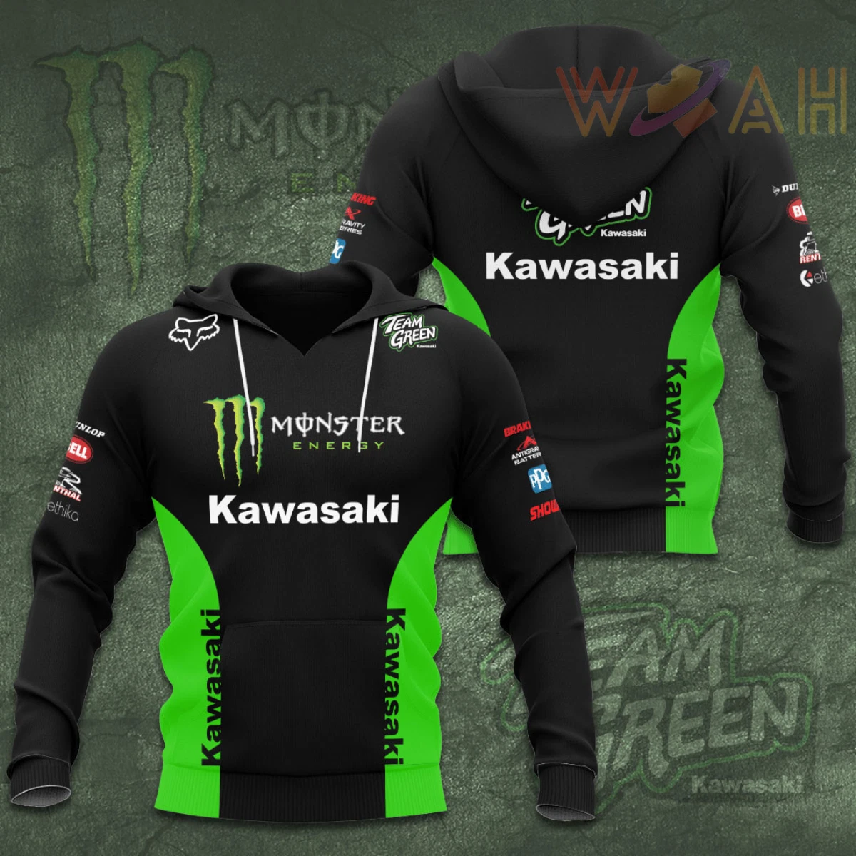 Kawasaki monster hoodie sale