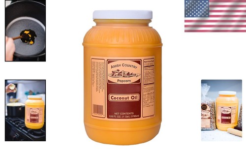 Delicioso aceite de coco de 1 galón - sin OGM, sin gluten | Mejora las palomitas de maíz - Imagen 2 de 10