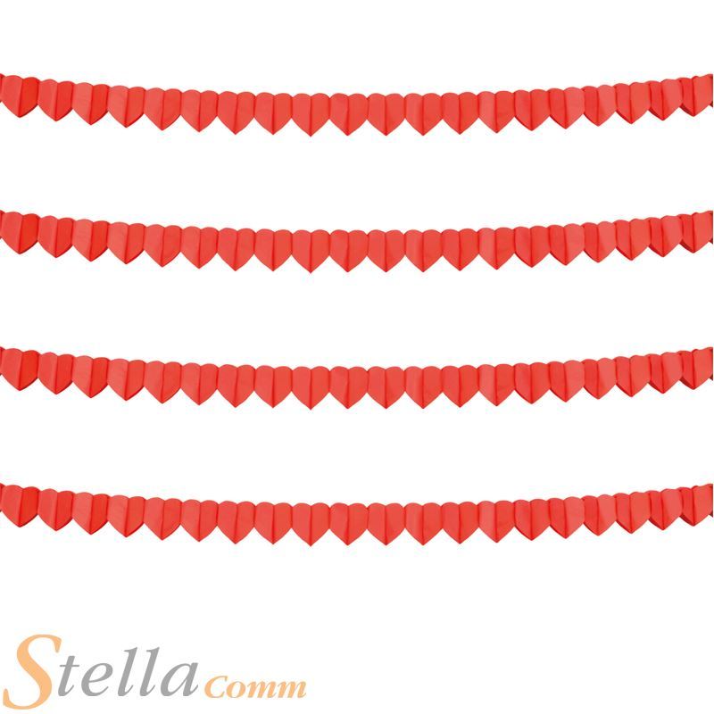4m Heart Shaped Garland Valentines Wedding Day Love Party Decoration