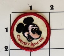 Mickey Mouse Patch Disney Vintage Embroidered Theme Park Sew On