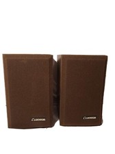 Vintage Omega Speakers Mini Bookshelf Stereo