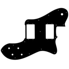 USA PICKGUARD für FENDER® DELUXE 1972-1982 VINTAGE TELECASTER® 3Ply PG BLACK BWB