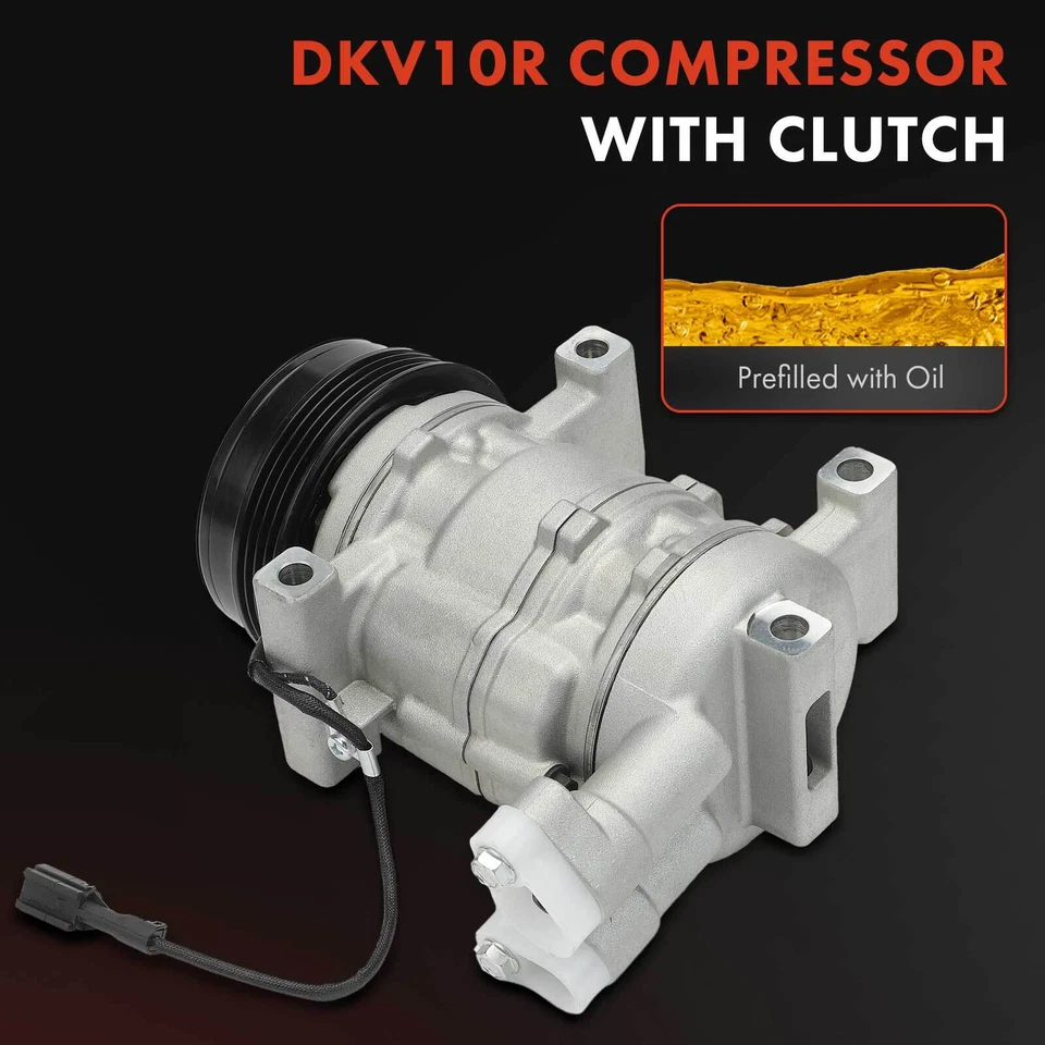 Compresor de aire acondicionado con polea de 4 ranuras para Subaru Impreza 08-14 Forester WRX WRX STI Foto 3 de 4