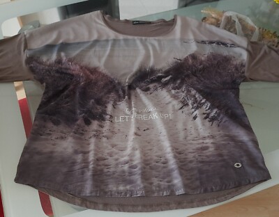 Lisa Tossa  Damen Shirt T-Shirt mit Motiv - 3/4 Arm  - Gr. XXL - TOP-Zustand !!!