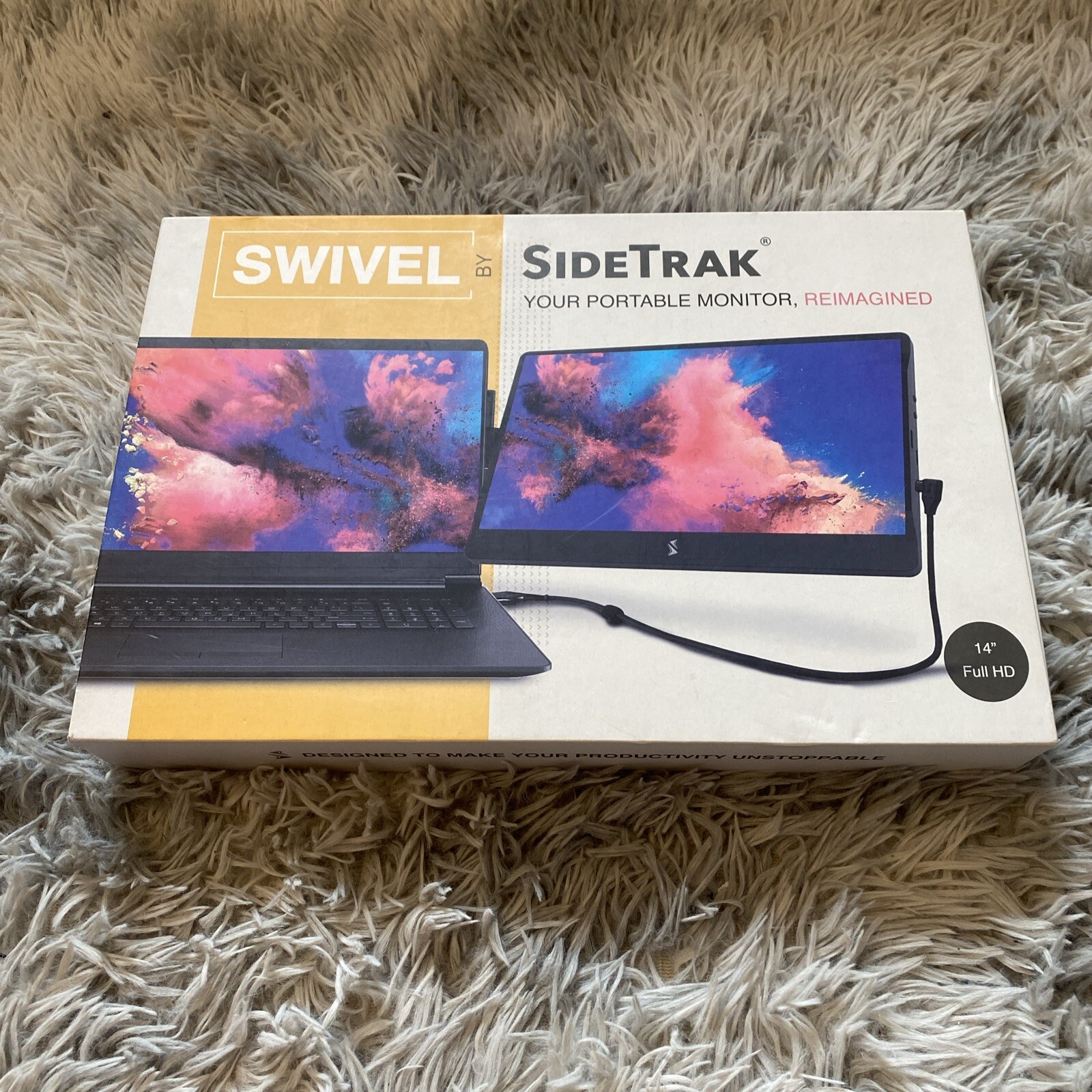 Swivel Sidetrack Portable Monitors Laptop 12.5" Full HD Triple Screen