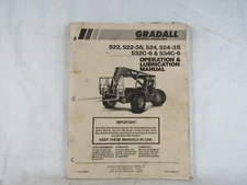 Gradall 522 522-3S 524 524-3S Material Handler Operator & Lubrication Manual