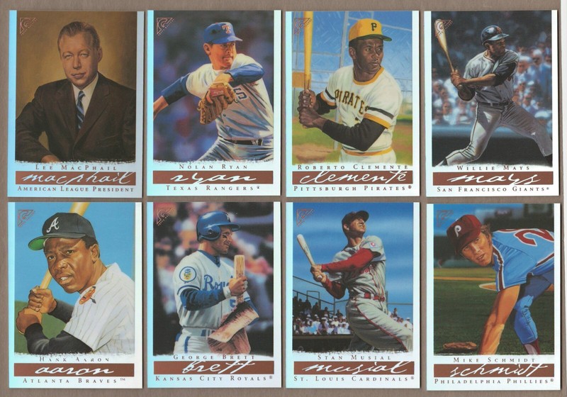 2003 Topps Gallery HOF ARTIST'S PROOFS Complete Set 74 Card NO VAR MACPHAIL RYAN