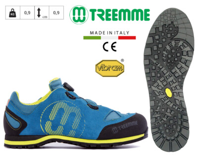 TREEMME Wanderschuh OUTDOOR Leder Schnürung mit Rotor Sohle VIBRAM 411