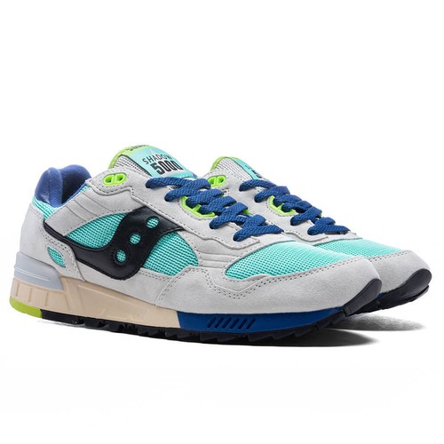 Saucony Shadow 5000 Cream Beige Aquamarine S70665-7 sz 13 Men's - Picture 3 of 6