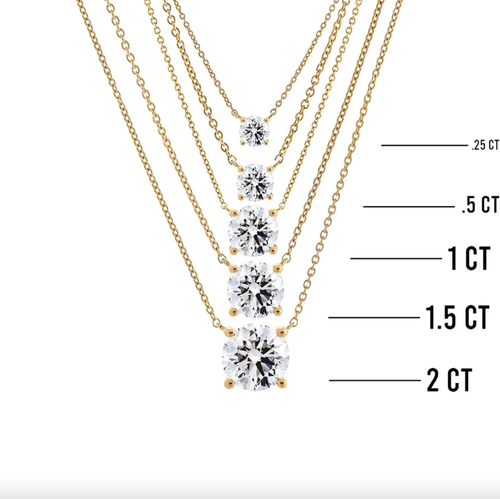 G/VS 2.5 Ct Round Cut Lab Created Grown Floating Diamond 14K White Gold Necklace - Picture 3 of 5