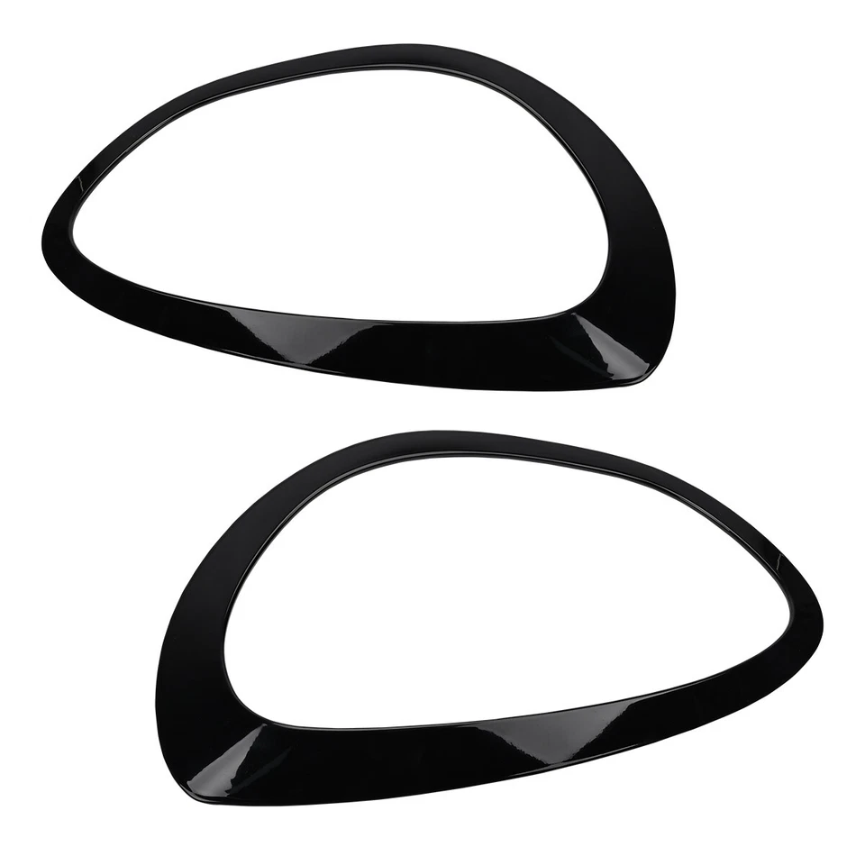 Headlight Bezel Rings Trim Gloss Black For Mini Cooper Countryman F60 2017-2021 Foto 4 de 4