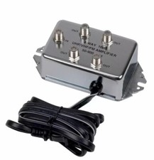 RCA  Indoor  TV  2 Port Distribution Amplifier  1 pk