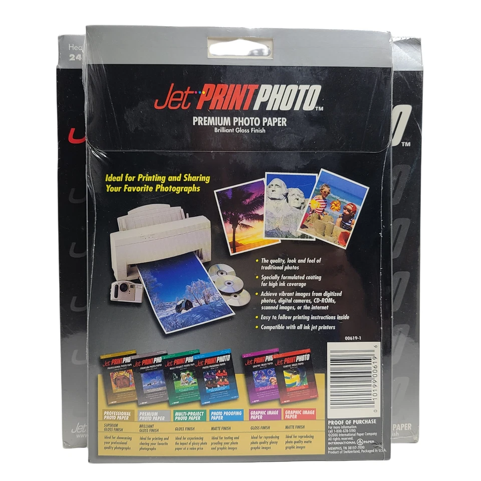 (3 Pack) Jet Print Premium Photo Paper 24 Sheets 4x6 Brilliant Gloss 00619-1 - Image 3 of 4