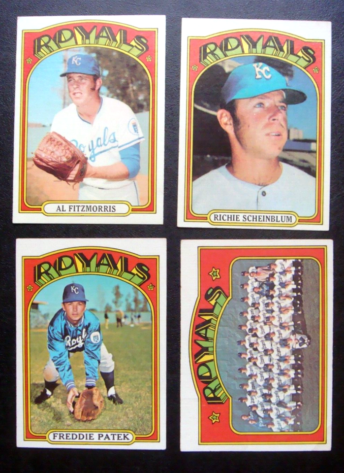 197212 CARD LOT Topps Baseball Kansas City Royals Partial Team W/TEAM