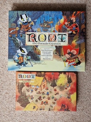 Root - Marauder Expansion & Hirelings Box Bundle - Brettspiel - Leder Games