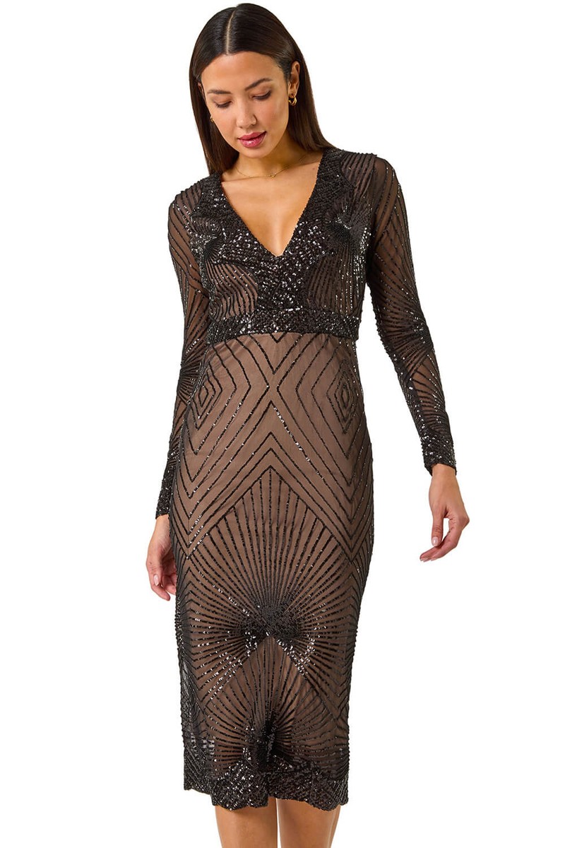 Formal Long Sparkly Black Sequin Sequin Maxi Dress Petite Xscape Long Sleeve Sequin Gown In Black Formal Long Sparkly Black Sequin Sequin Maxi Dress Petite Xscape Long Sleeve Sequin Gown In Black
