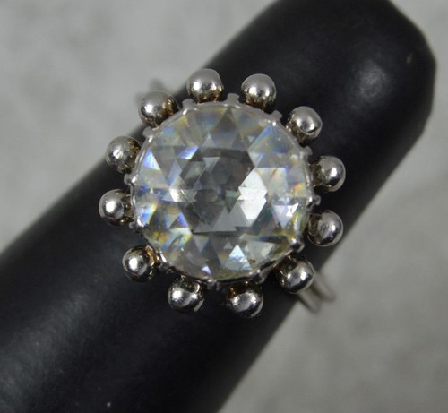 Unglaublicher Statement-Ring 4,75 kt Rosenschliff Diamant Platin - Bild 17 von 18