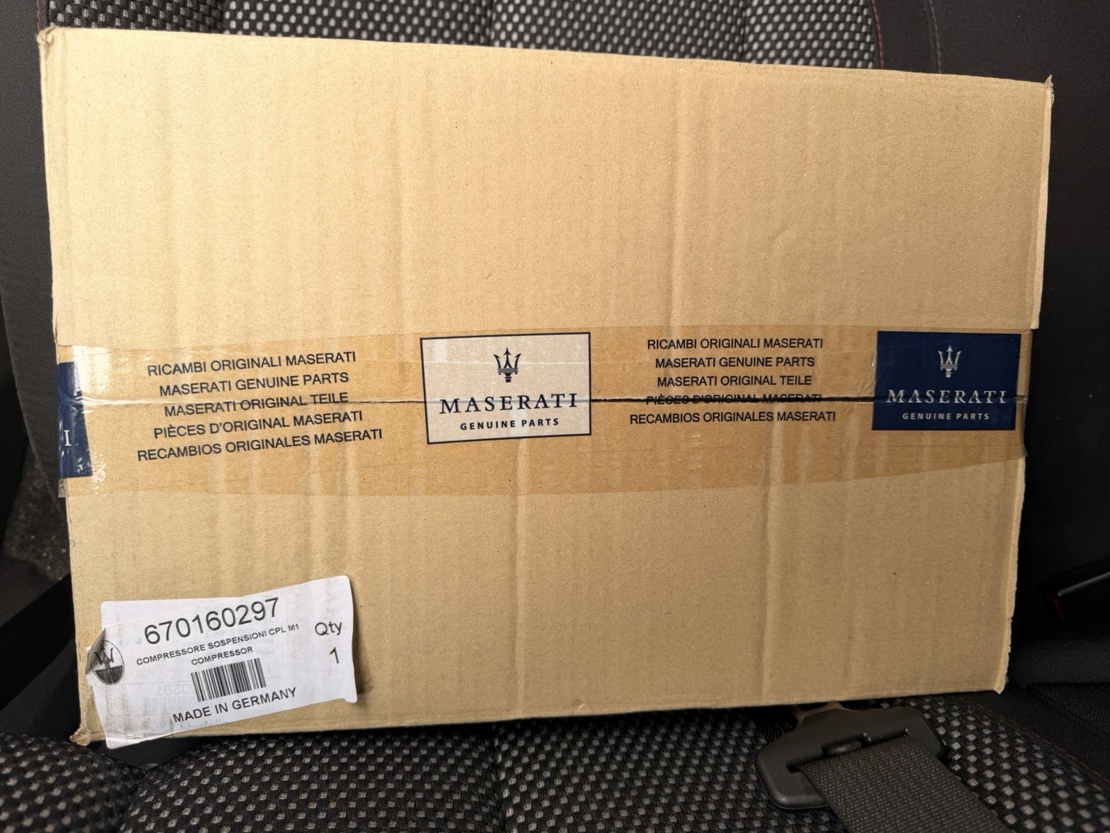 Maserati Levante 2017-2020 Air suspension compressor P/N ZI670160297