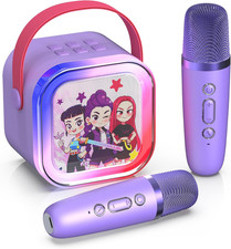Mini Karaoke Machine for Kids,5 Voice Effects - Portable Bluetooth Speaker with