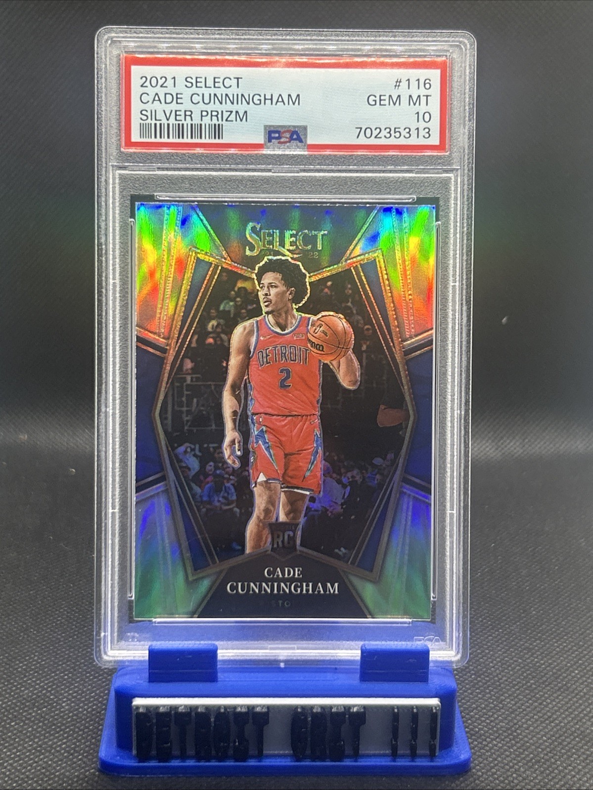 2021-22 Panini Select Cade Cunningham RC Premier Level Silver #116 PSA 10