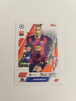 Match Attax 25/26 Raphinha Festive Parallel FC Barcelona #117 UCC 2025/26