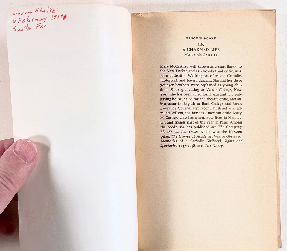 1964 Мэри Маккарти CHARMED LIFE пингвин Великобритании pb современный классический роман  - Изображение 4 из 4