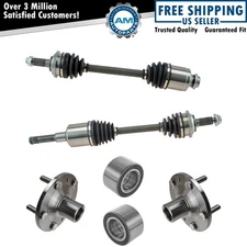 Front CV Axle Shaft Assembly Wheel Hub Bearing Kit Set 4pc for Fusion Milan 2.5L