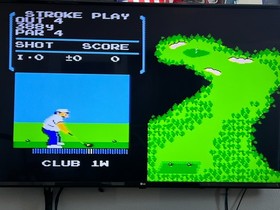 Nintendo NES Golf & Bandai Golf Challenge Pebble Beach, Cleaned & Tested