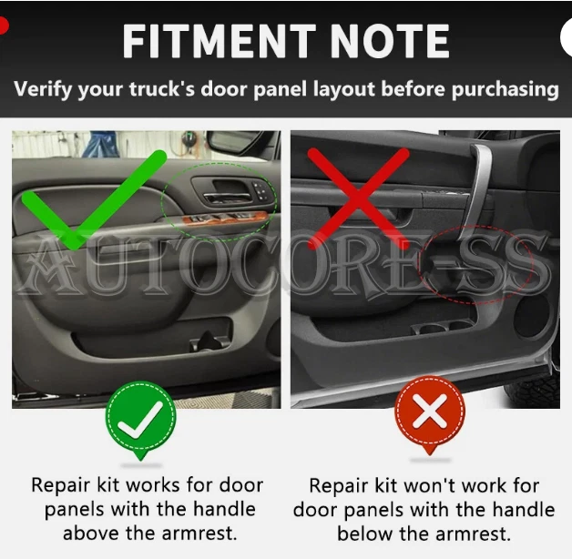 Front Driver Side Armrest Repair for Chevy Avalanche Silverado Suburban Tahoe - Изображение 4 из 4