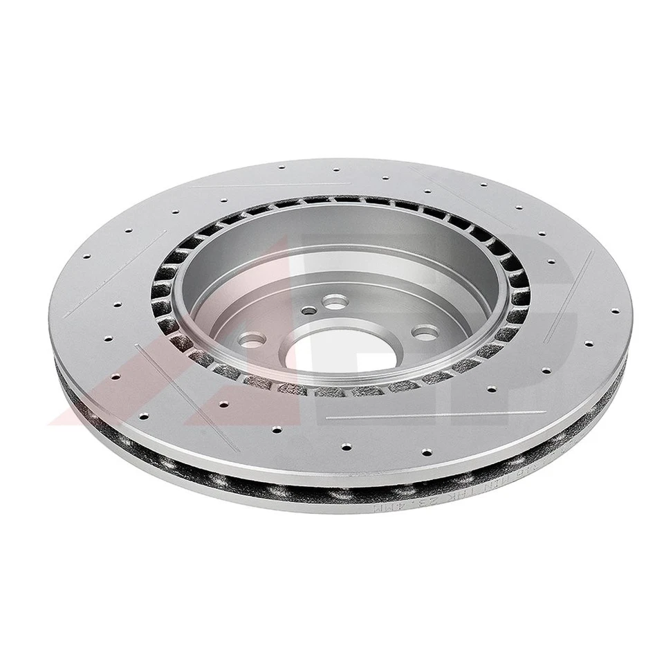 2 * Rear Drilled Disc Brake Rotors For Mercedes-Benz CL550 CL600 S600 2009-13 - Image 3 of 4