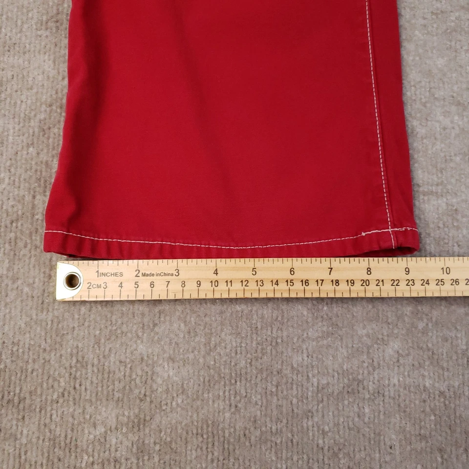 Pantalones Lucky Brand 136 Peanut para mujer talla 12/31 rojo corte bota hechos en EE. UU. AÑOS 90 Y2K Z Foto 4 de 4