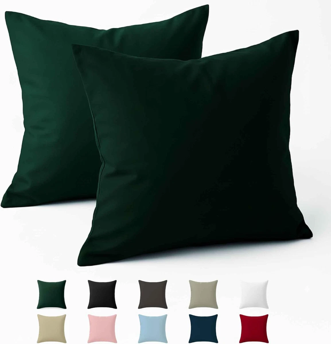 Home Brilliant Federa per cuscino grande per sedia, 50,8 x 50,8 cm, confezione da 2 pezzi, verde iceberg