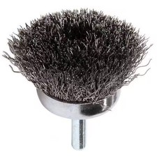 Weiler Crimped Wire Cup Wire Brush, Stem, 1-3/4" 90116 Weiler 90116 012382143015