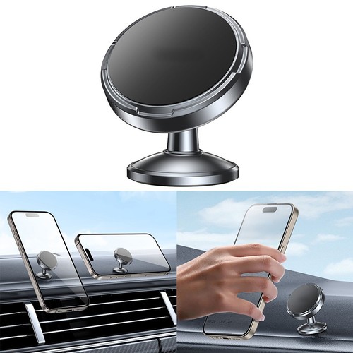 Support Smartphone Magnétique pour Tableau de Bord Voiture avec Angle de Vision - Photo 3 sur 12