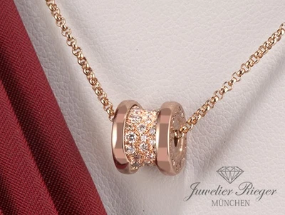 Bulgari Collier B-Zero 1 Rosegold 750 Diamanten Brillanten 351116 Gold - Bild 1 von 4