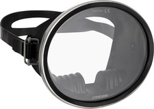 Classic Retro-Style Freediving Mask - Oval Tempered Glass Lens - Pacifico: Desig
