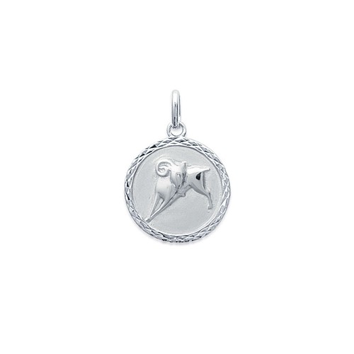 Pendentif Signe Du Zodiaque Bélier En Argent Massif 835 - Occasion, Bon état, Fabrication France