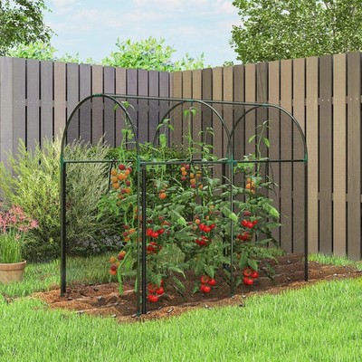 Crop Cage, 6' x 3' x 5' Large Plant Protection Tent, Black