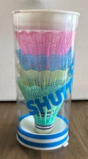 Vintage Badminton Shuttlecocks Pastel Colored Set of 4 Made in Taiwan NEW