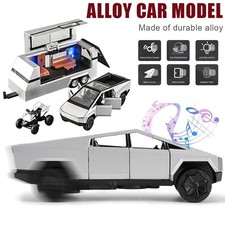 1:24/32 Tesla Cybertruck pickup truck model car metal toy for boy Christmas gift
