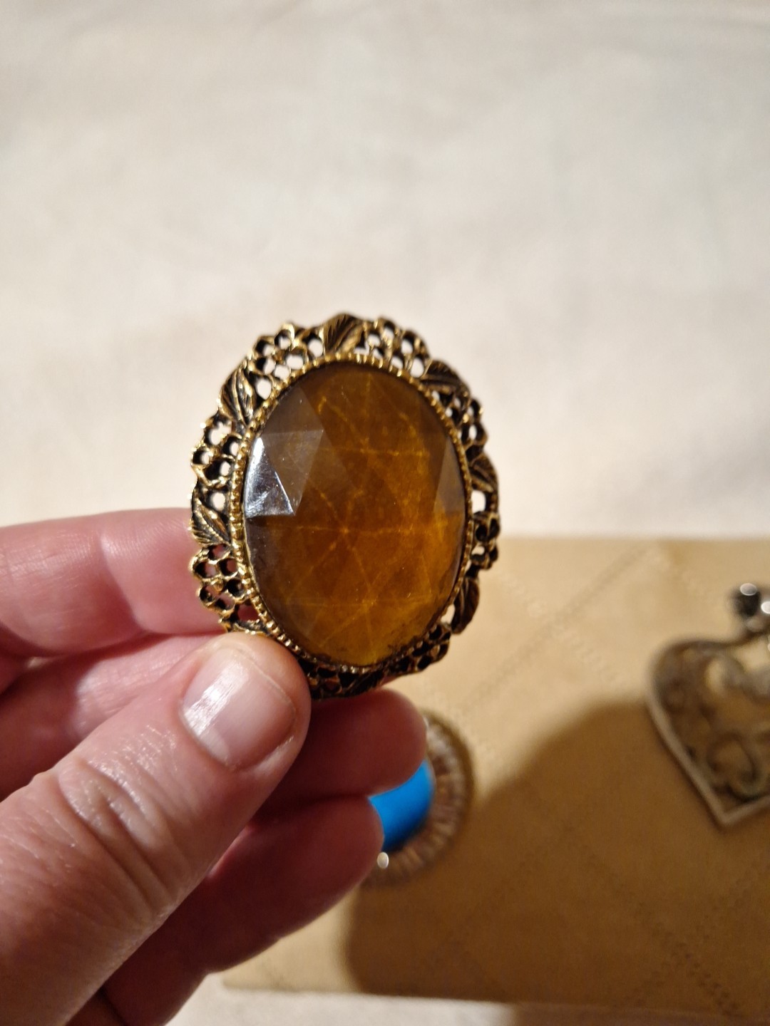 Turquoise Stone With Solid  Silver Brooch Looks L… - image 13