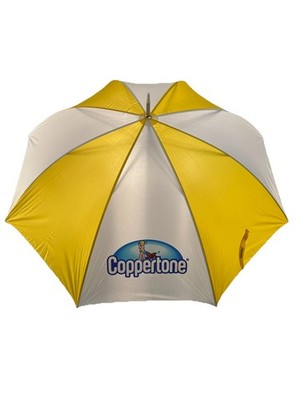 50  Wide Coppertone Lotion Beach Umbrella Classic Dog & Girl Advertising Promo