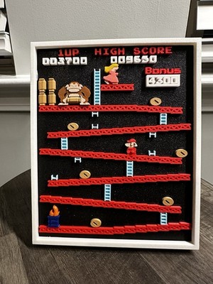 Retro Donkey Kong 3D Printed Diorama   A Tribute to the Platforming Pioneer