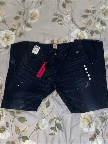 CARHARTT X UNIFORM EXPERIMENT NAVY DAMAGED BRONCO PANT 32 W 32 L NEW FRAGMENT