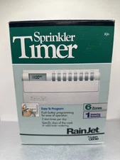 Rainjet by Lawn Genie RJ6 Automatic Sprinkler Timer 6 Zones 1 Watering Schedule